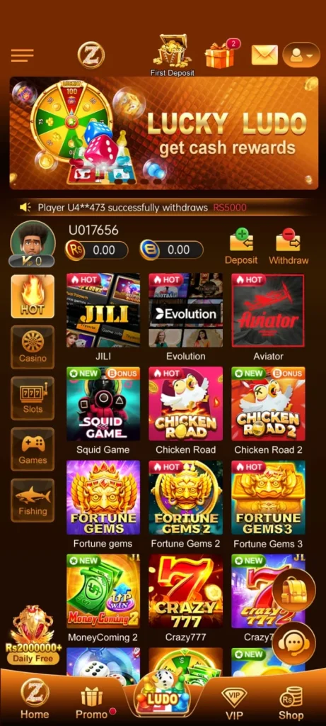 zaro game lucky ludo